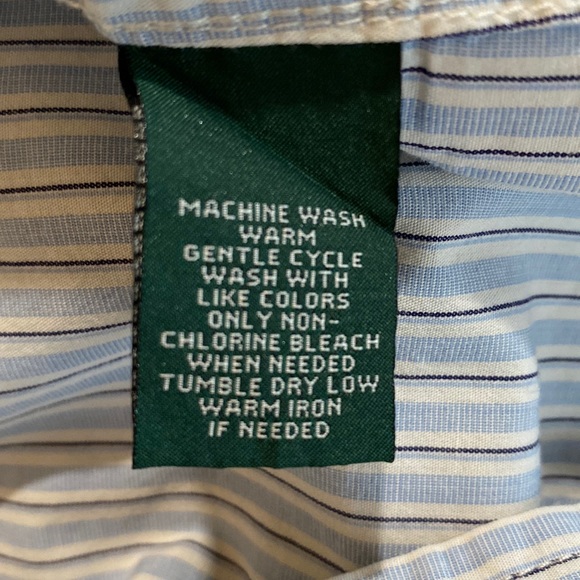 LRL Lauren Jeans Co 100% cotton button down stripes S - Picture 6 of 6